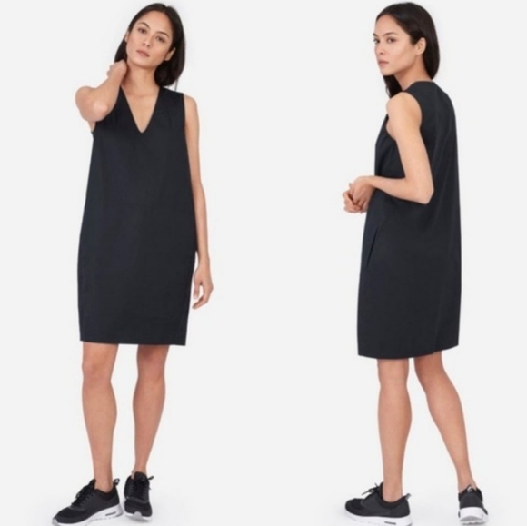 Everlane Dresses & Skirts - Cotton poplin V neck dress Everlane 0